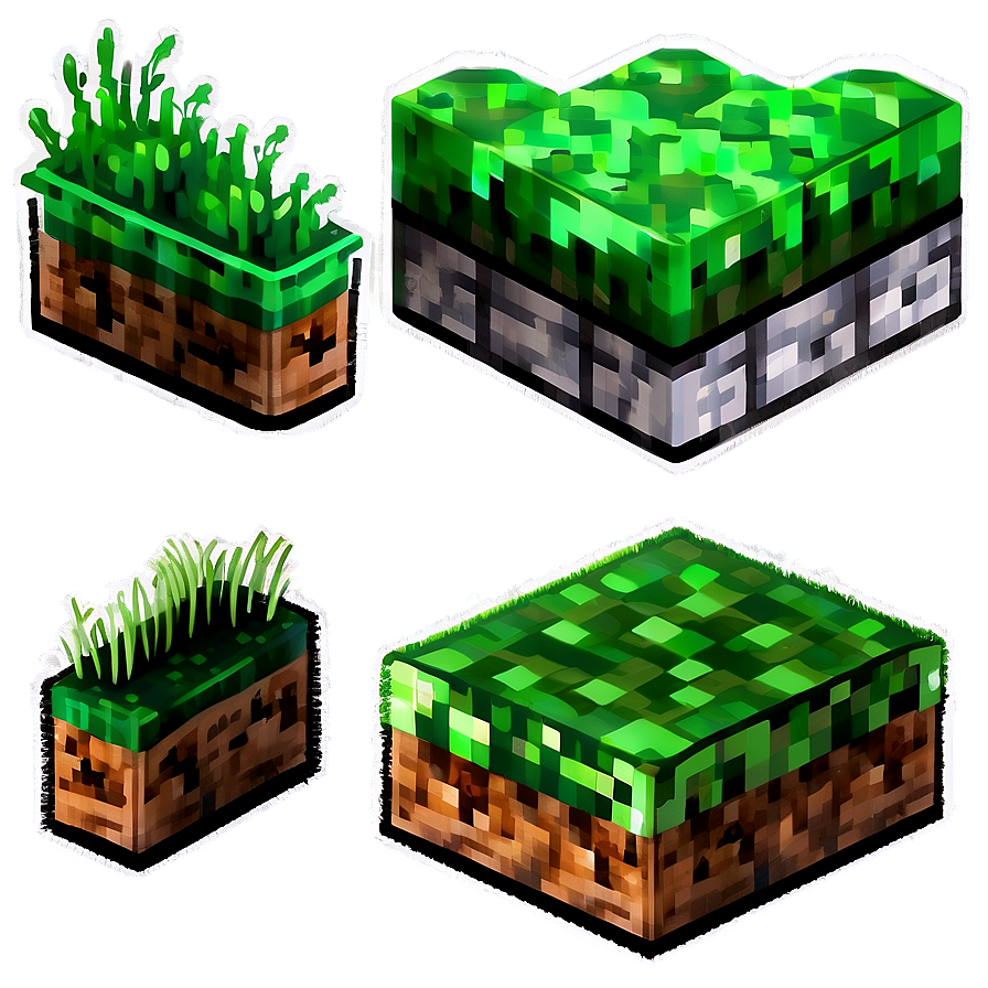 Download Bright Minecraft Grass Block Png Afn23