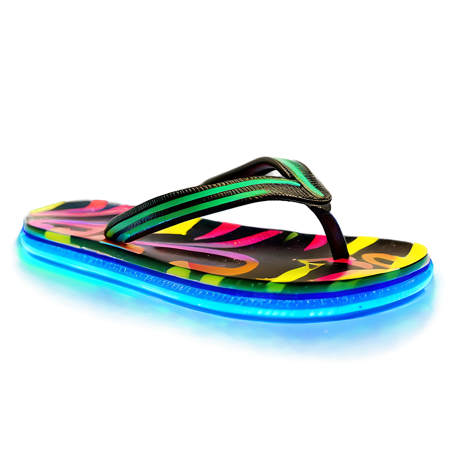 Bright Neon Flip Flop Png Jfr PNG