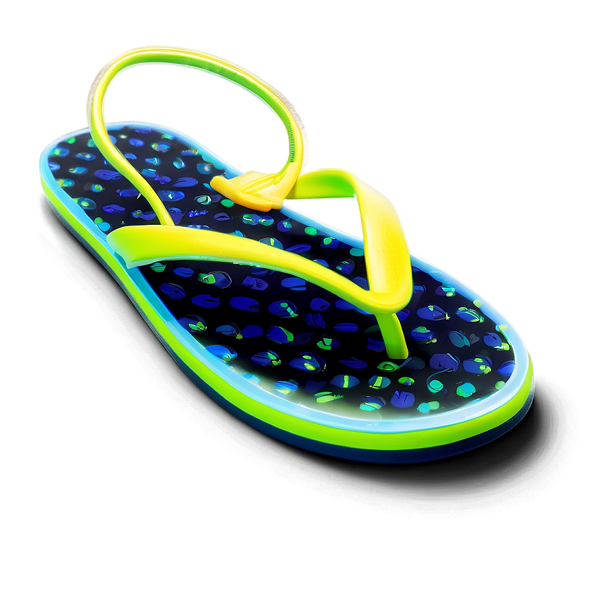 Bright Neon Flip Flop Png Qfh PNG