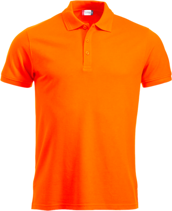 Bright Orange Polo Shirt PNG