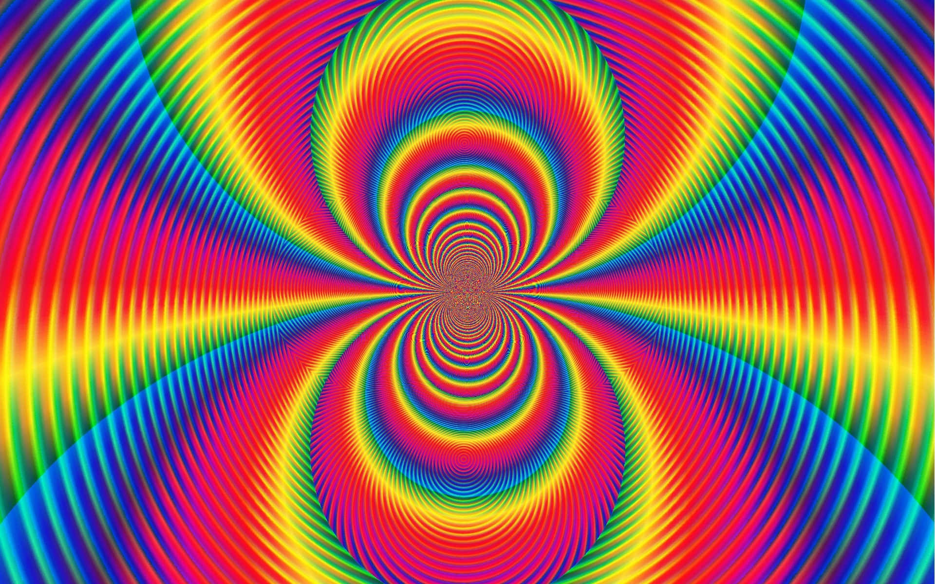 Unpatrón Psicodélico Colorido Con Un Diseño En Espiral