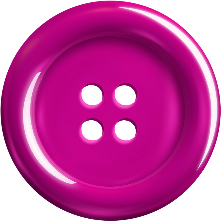 Bright Pink Clothes Button PNG