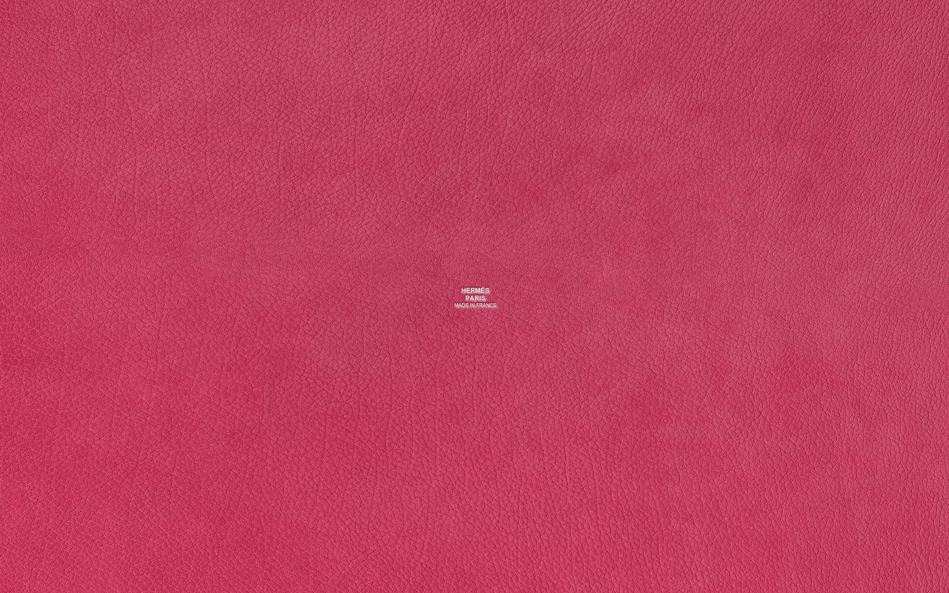 Bright Pink Textured Hermes Leather Wallpaper