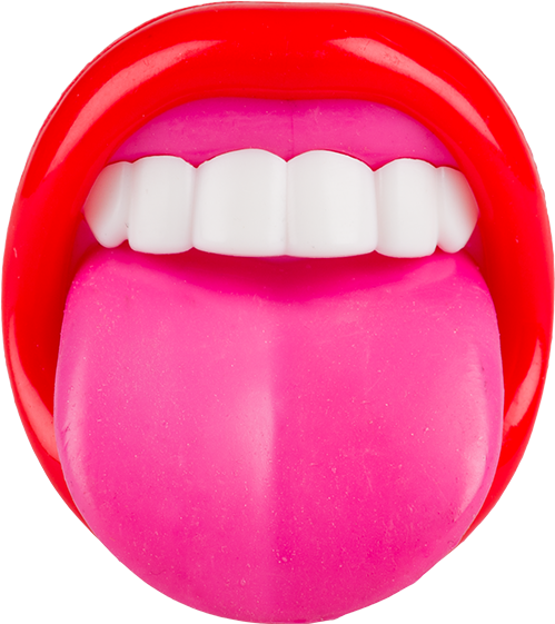 Bright Pink Tongueand Teeth PNG