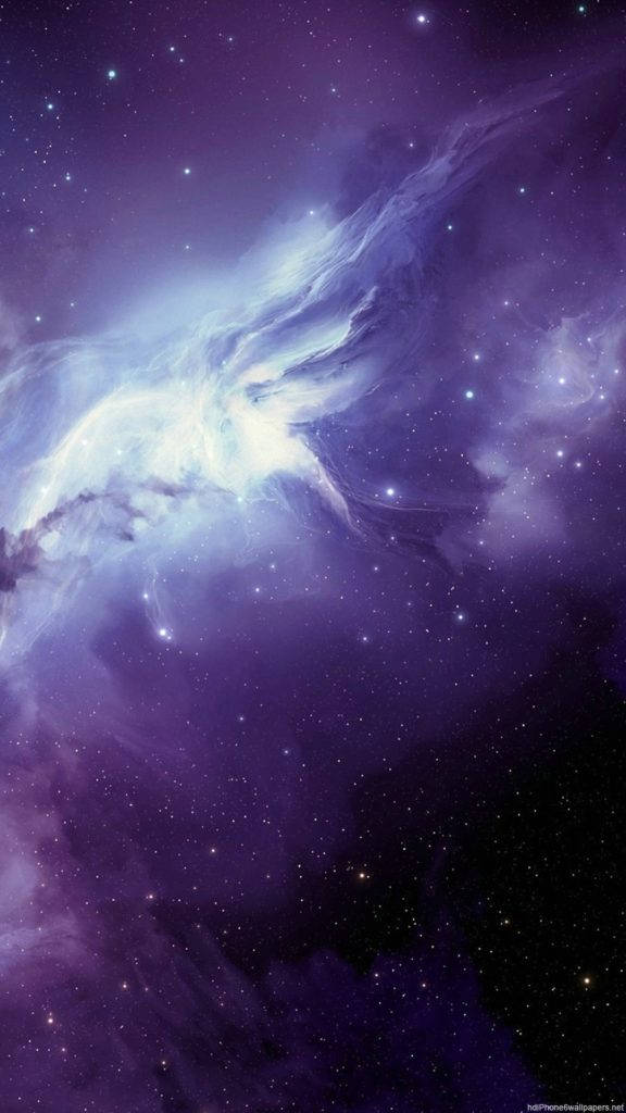 Bright Purple Galaxy Iphone Wallpaper