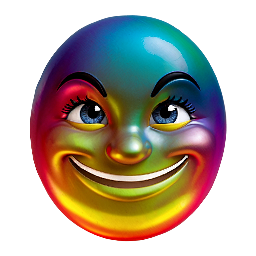 Bright Rainbow Emoji Png 06272024 PNG