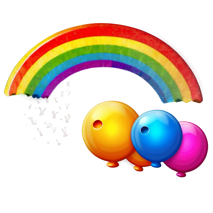 Bright Rainbow Emoji Png Lsy48 PNG