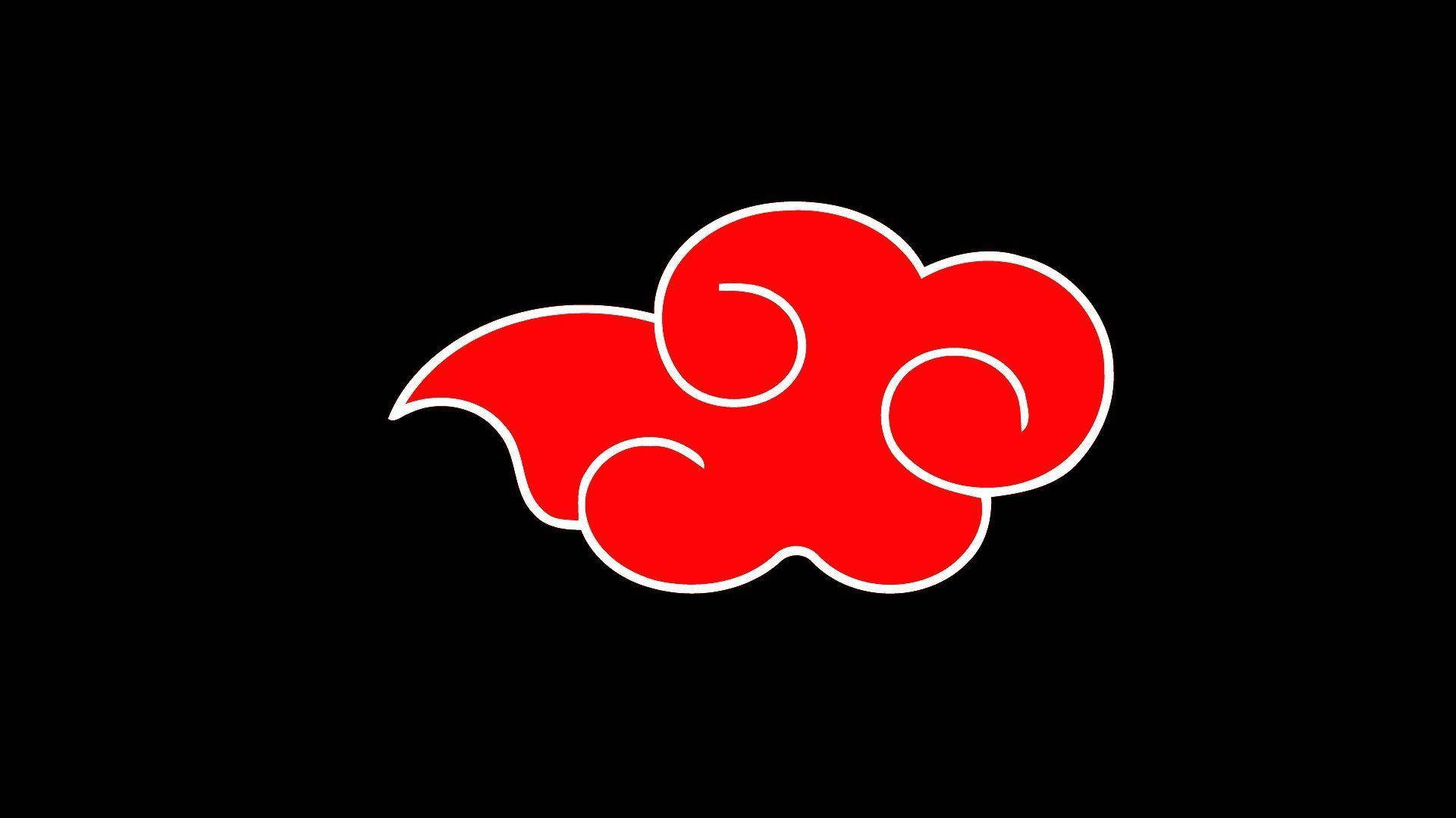 Bright Red Akatsuki Cloud Wallpaper