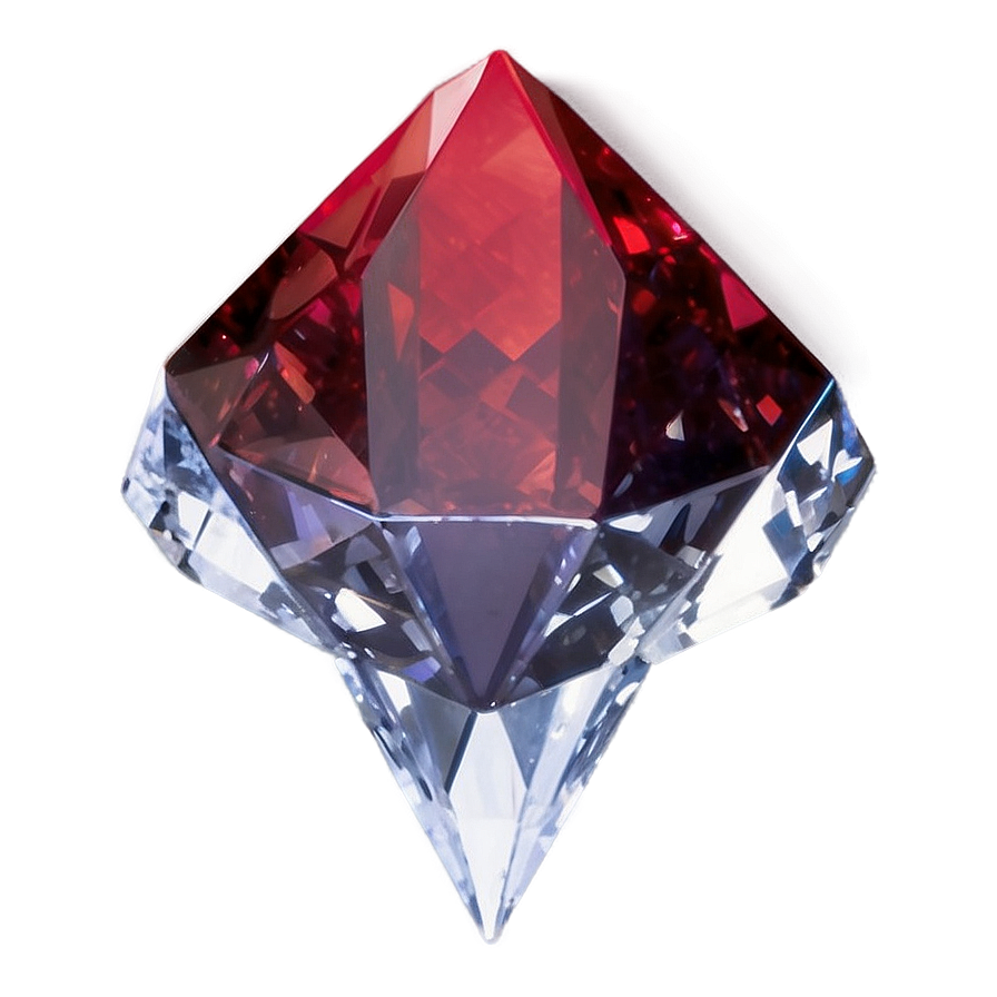 Bright Red Crystal Png 06242024 PNG