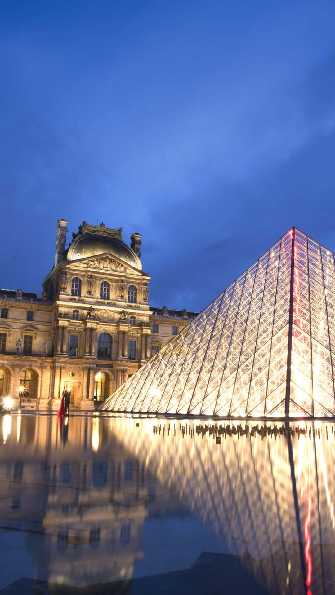 Relámpagorojo Brillante Museo Del Louvre Fondo de pantalla