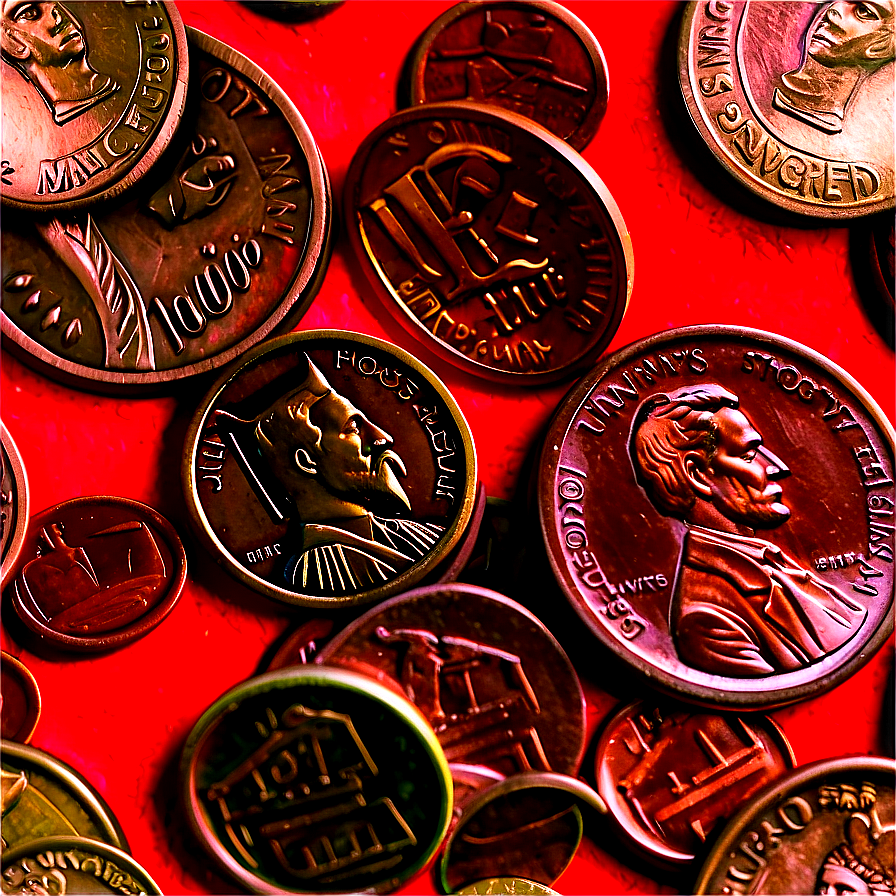 Bright Red Penny Png Agh82 PNG