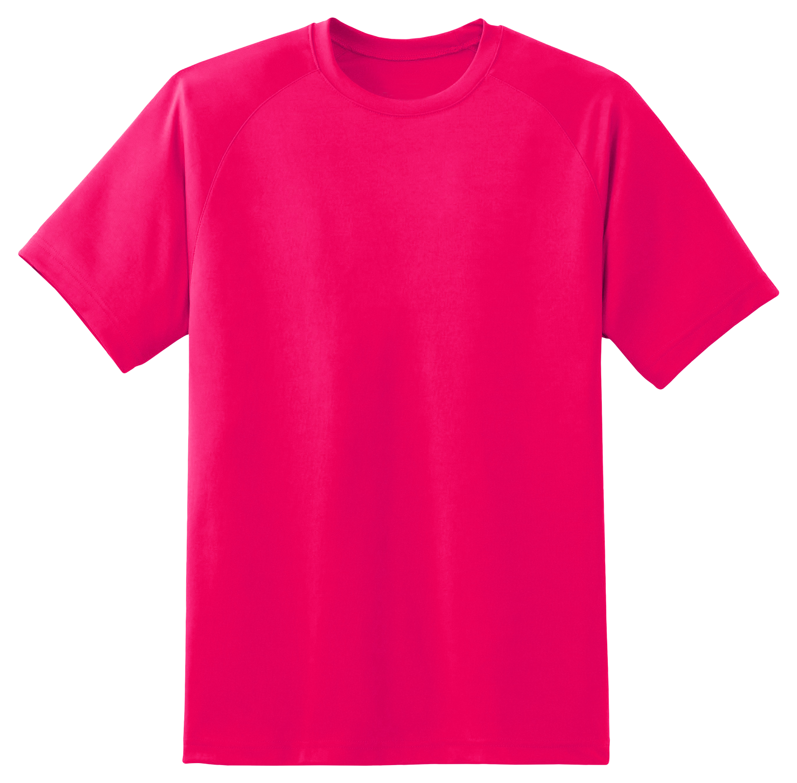 Bright Red Plain T Shirt PNG