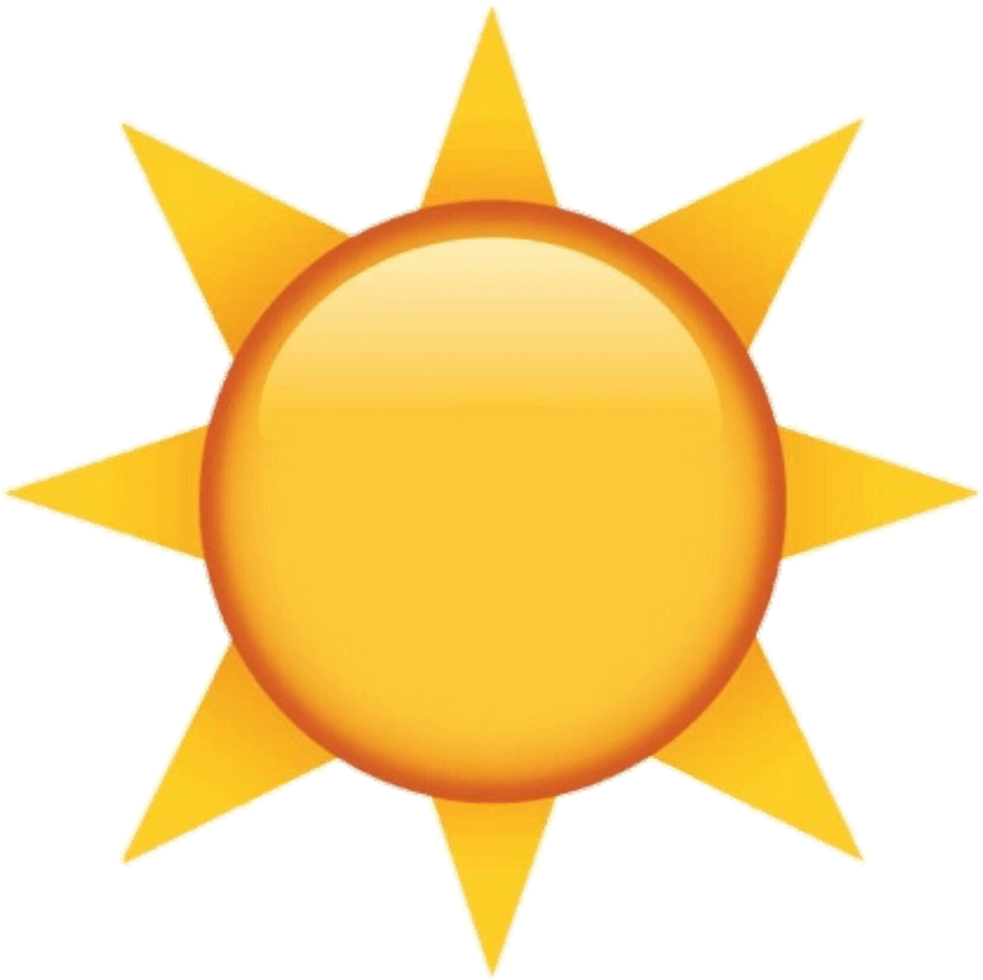 Bright Sun Emoji PNG