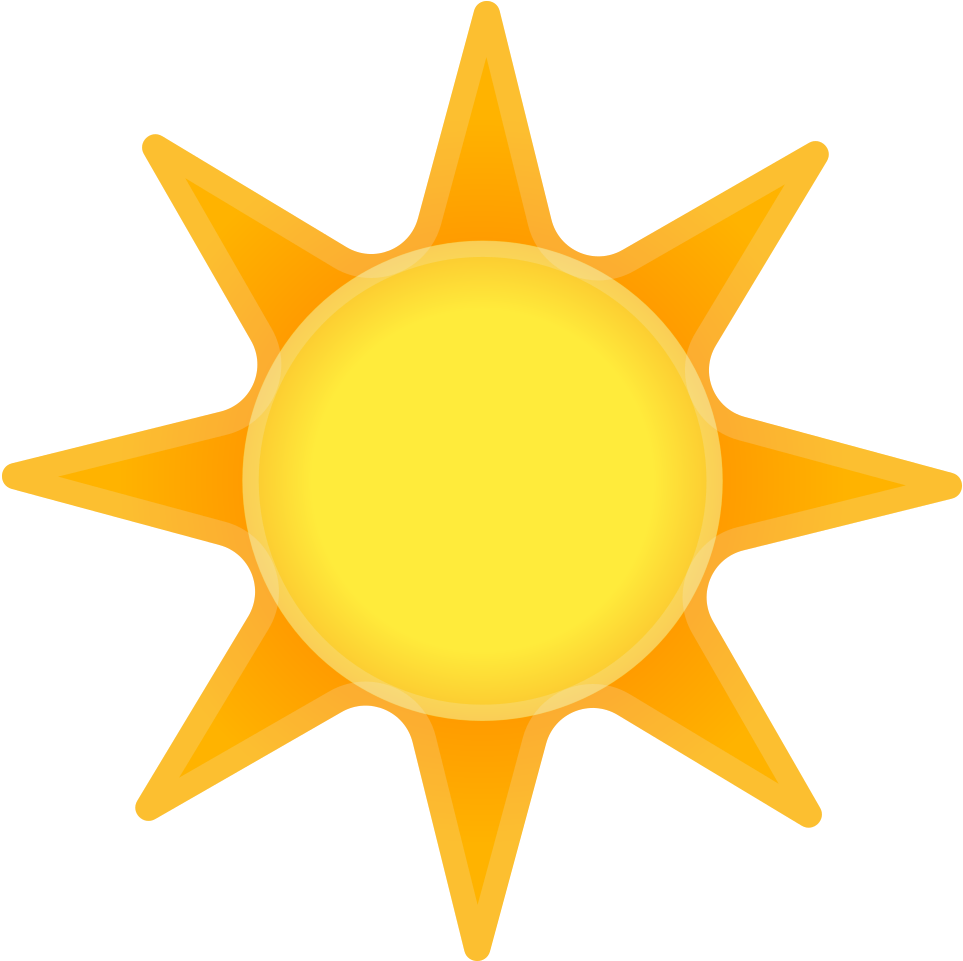 Bright Sun Graphic PNG