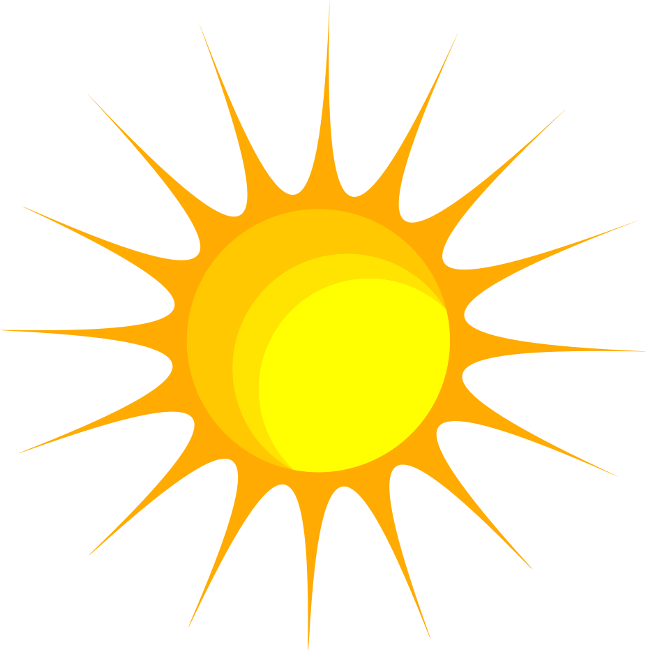Bright Sun Graphic PNG