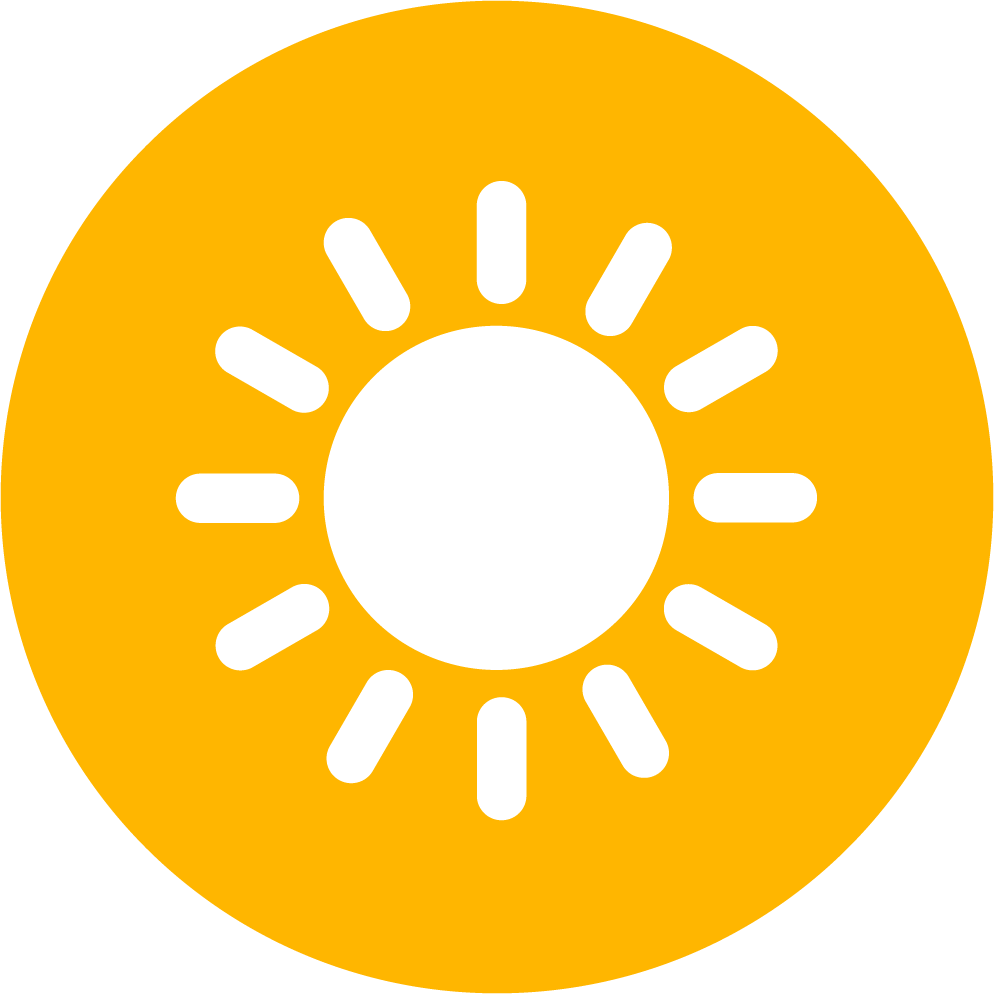Bright Sun Icon PNG