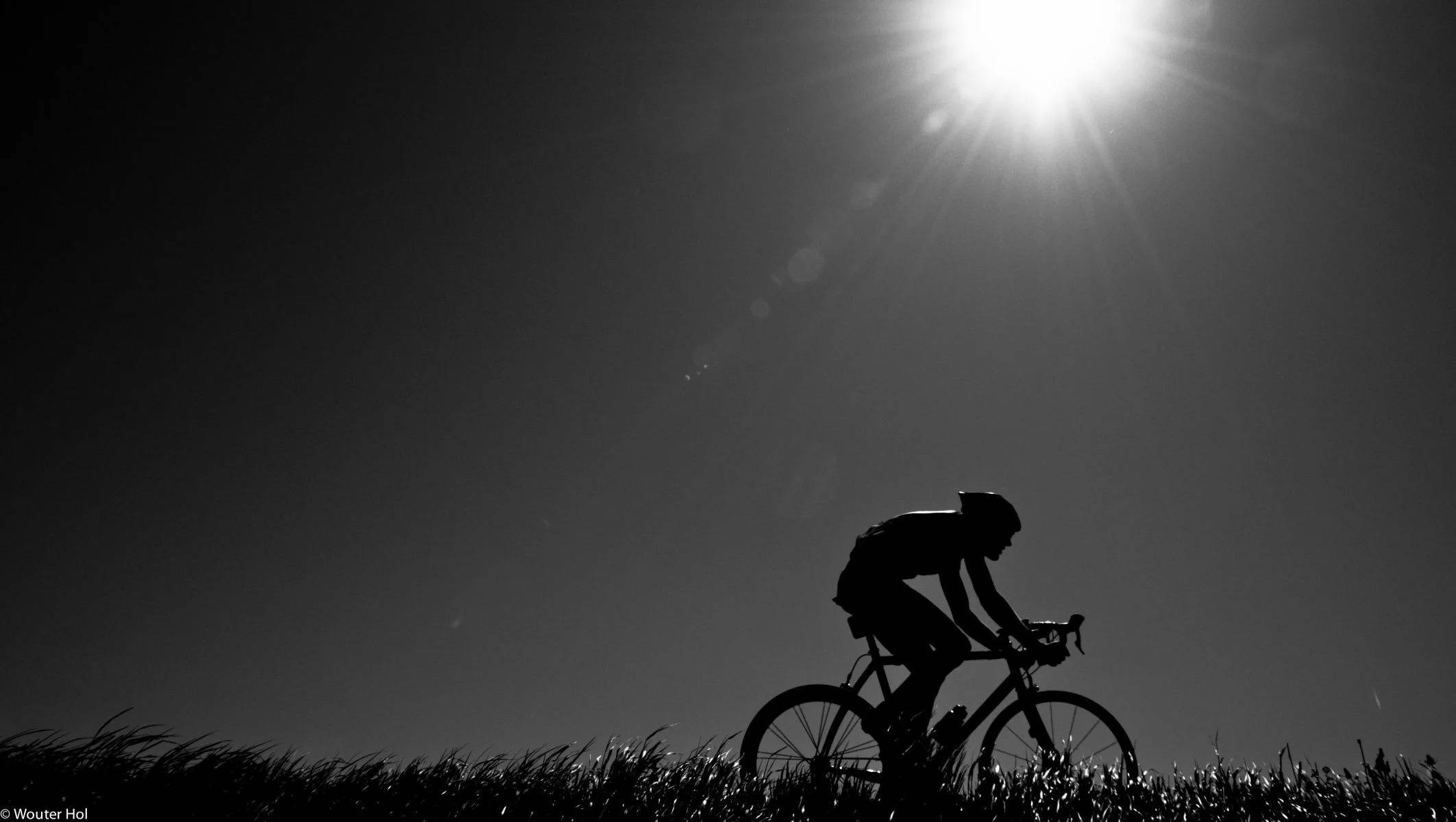Bright Sun Road Bike Ride Wallpaper