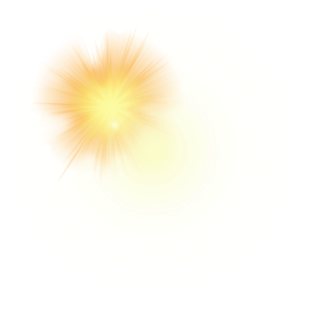 Bright Sunburst Lens Flare PNG