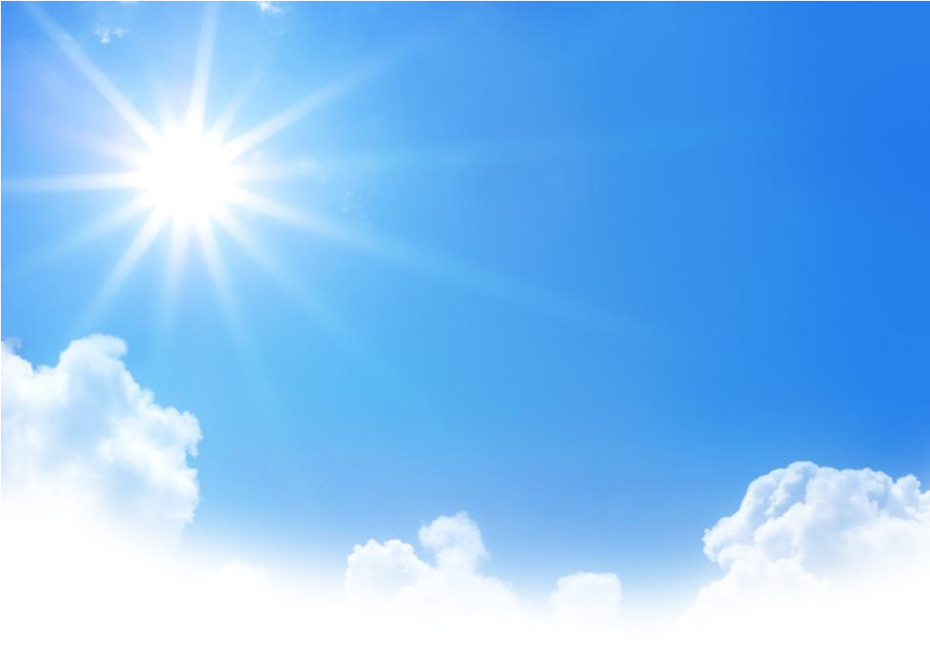 Bright Sunshineand Blue Sky PNG