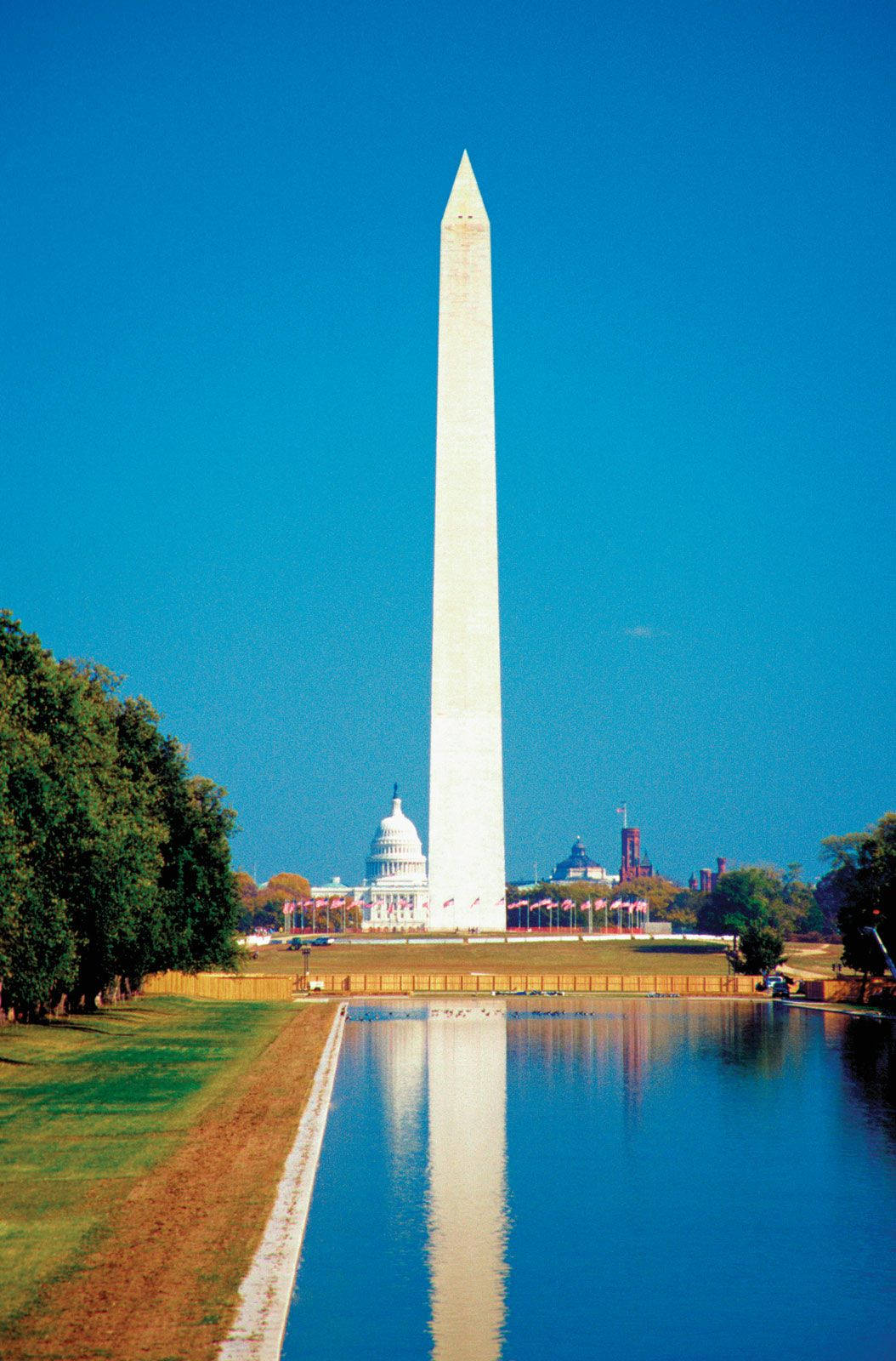 Lyse Washington Monument billeder lyser op dit skrivebord Wallpaper