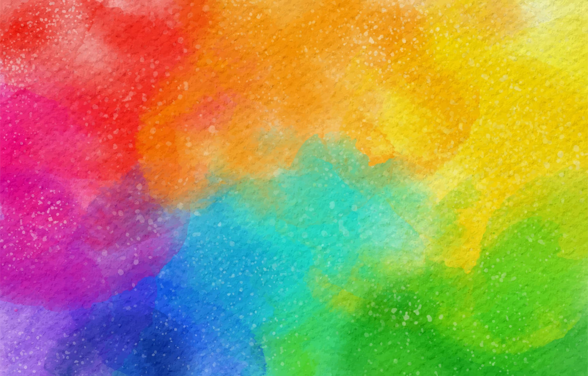 Bright Watercolour Rainbow Background Wallpaper