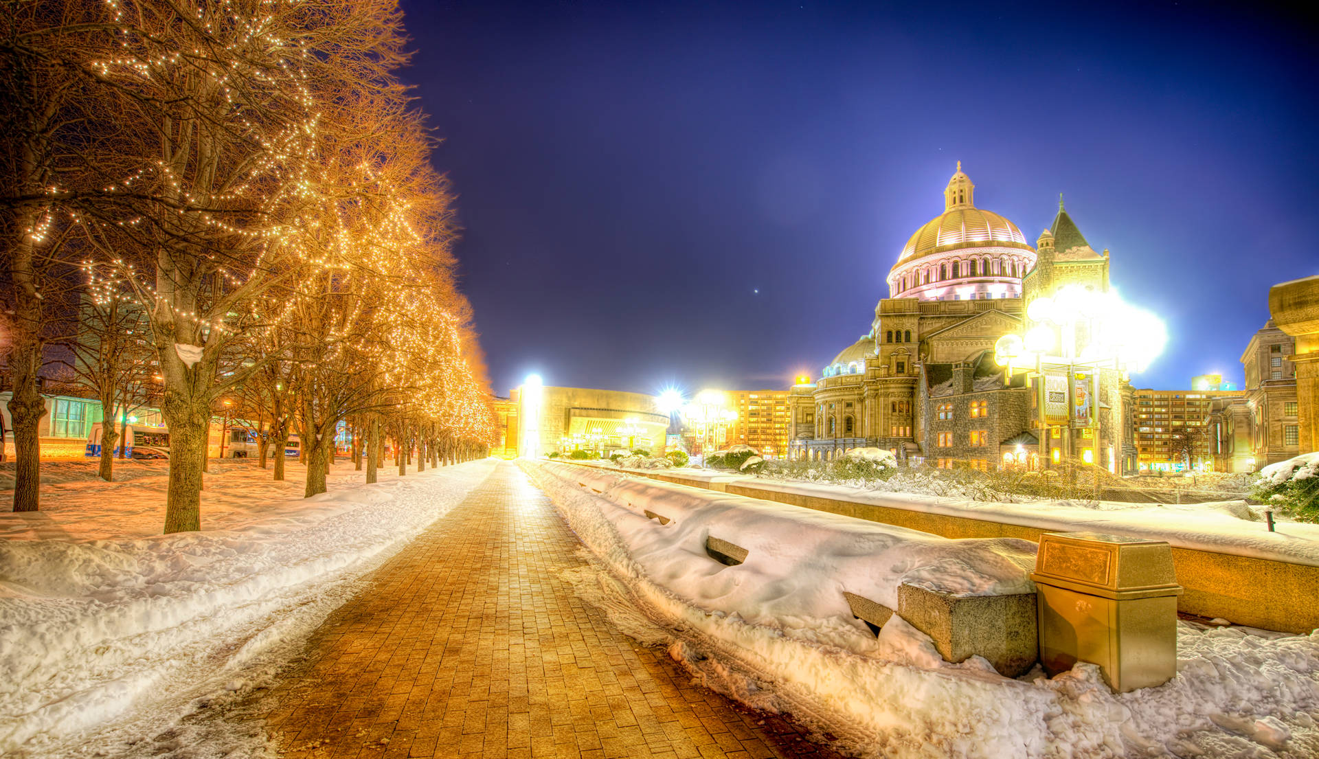 Bright Winter In Boston