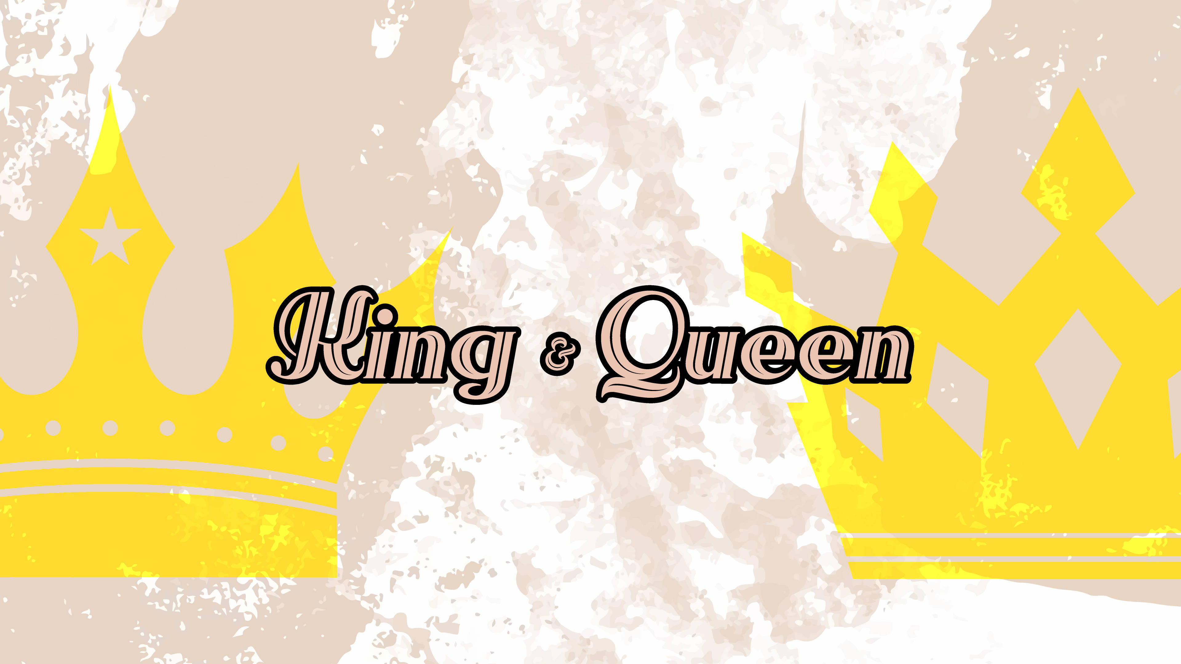 Download Bright Yellow King And Queen Wallpaper 