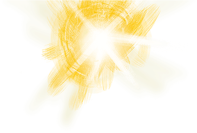 Bright Yellow Lens Flare Graphic PNG