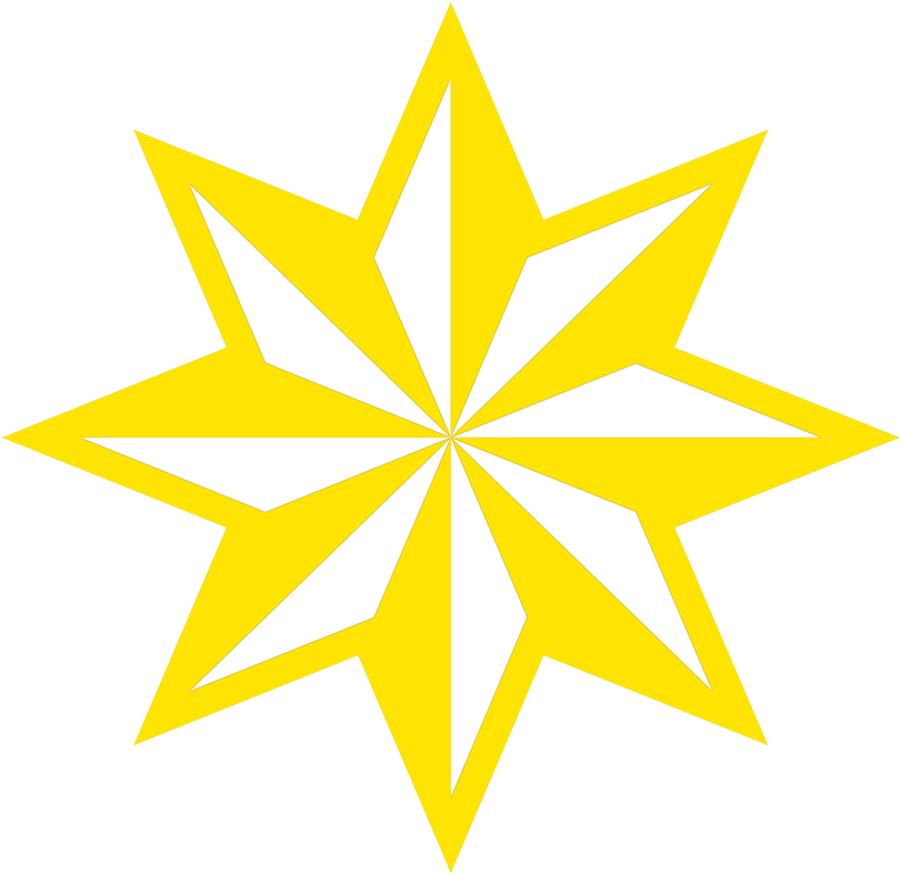 Bright Yellow Star Graphic PNG