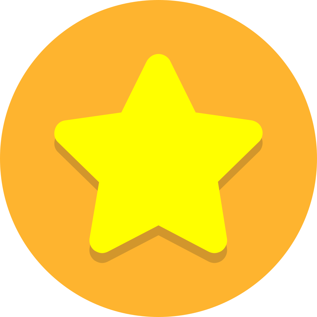 Bright Yellow Star Vector Graphic PNG