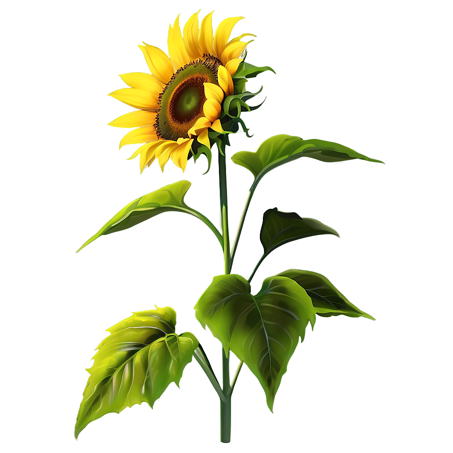 Bright Yellow Sunflower Png 82 PNG