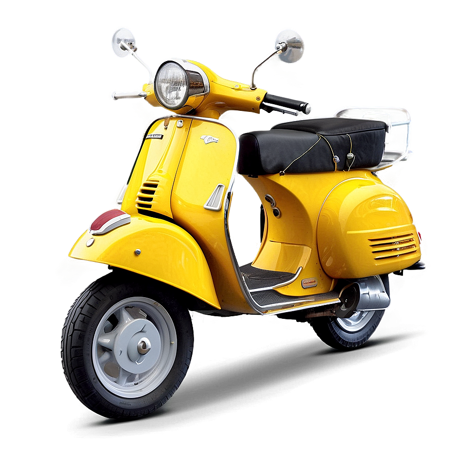 Bright Yellow Vespa Png Isu50 PNG