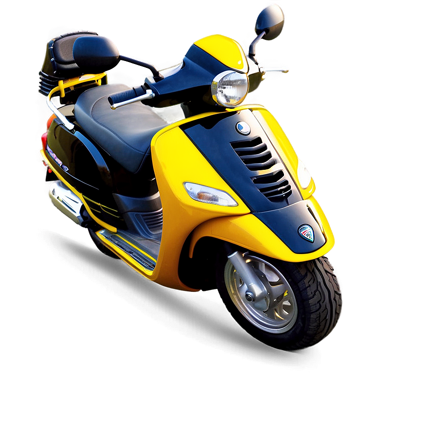 Bright Yellow Vespa Png Mqc70 PNG