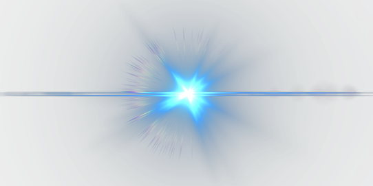 Bright_ Blue_ Lens_ Flare_ Horizontal PNG