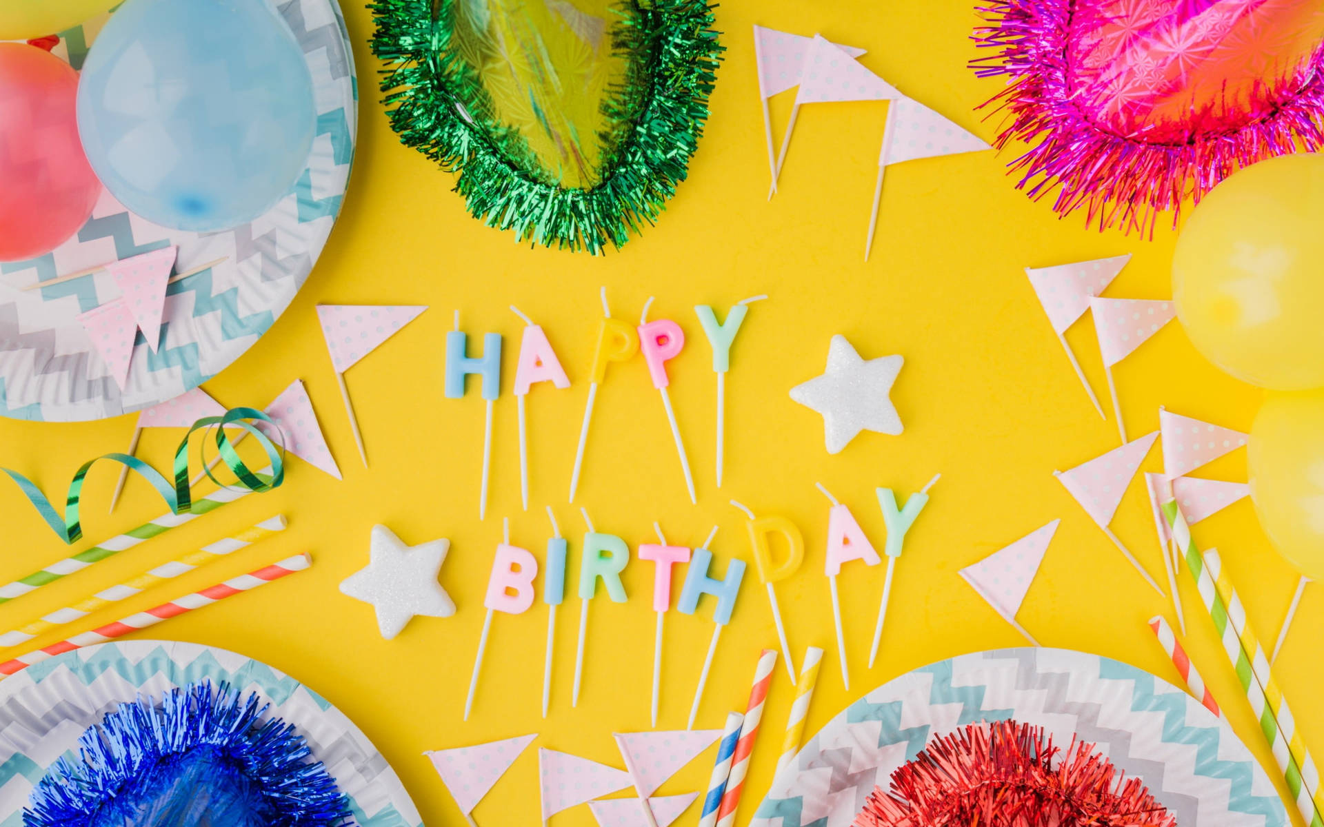 A Vibrant Celebration: My Birthday Festivities Wallpaper