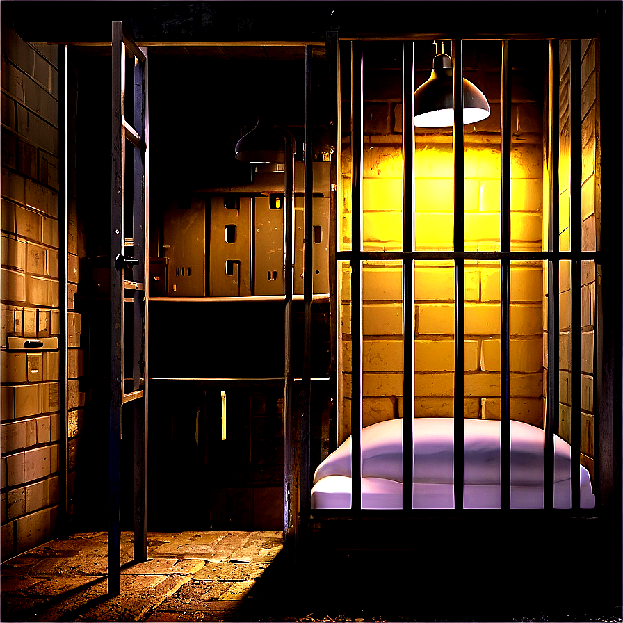 Brightly Lit Prison Cell Png Uex61 PNG