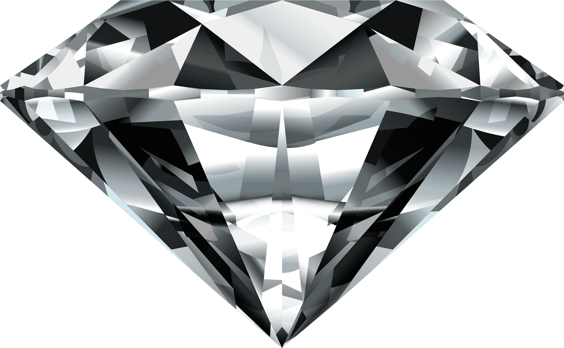 Brilliant Cut Diamond Graphic PNG