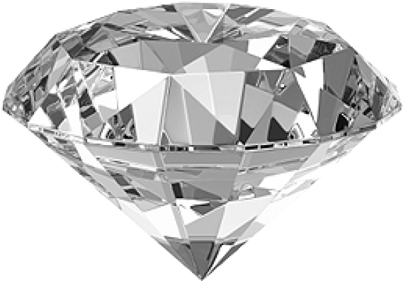 Brilliant Cut Diamond Rendering PNG