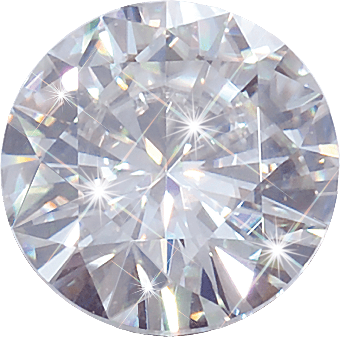 Brilliant Cut Diamond Sparkle PNG