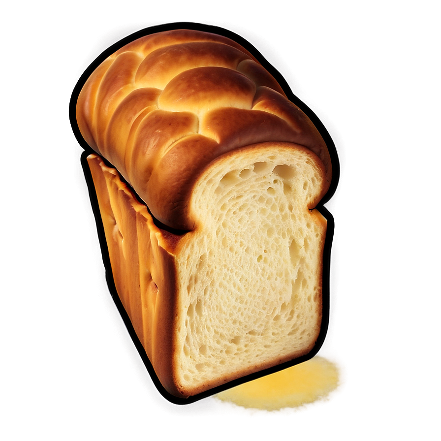 Brioche Bread Slice Png 06132024 PNG