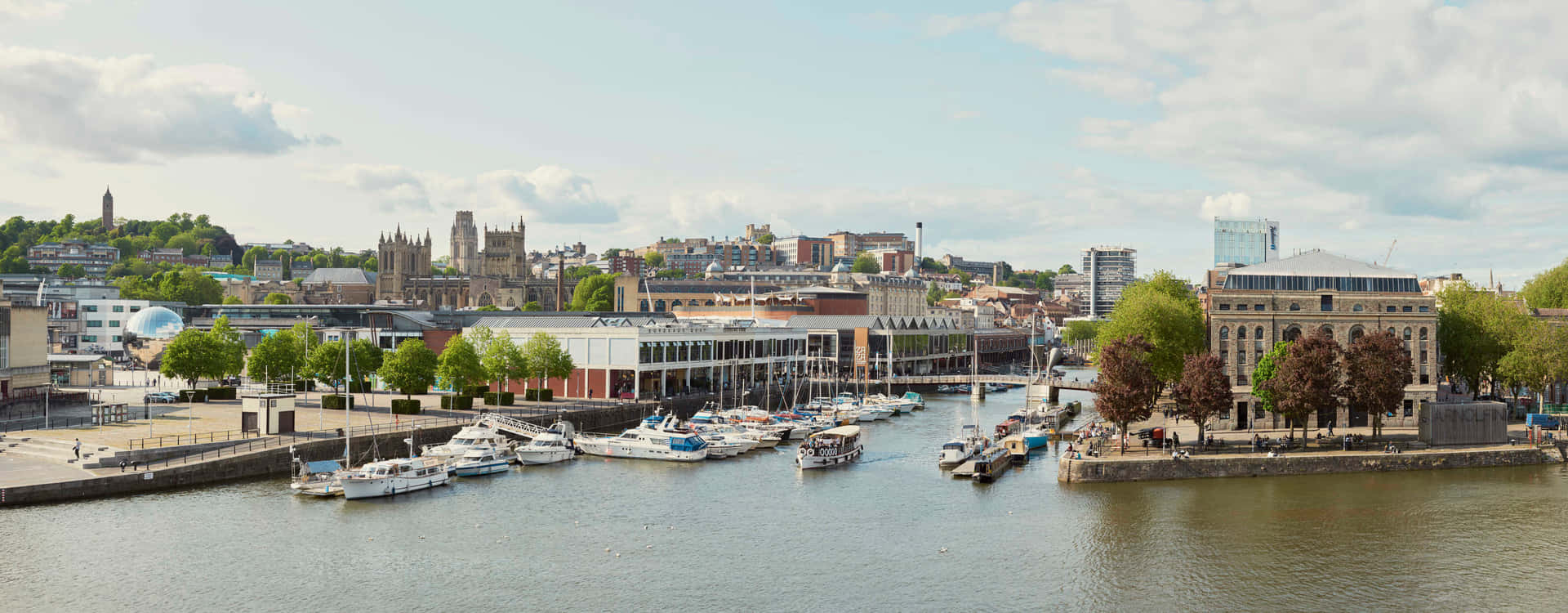 Bristol Harbour Panorama Wallpaper