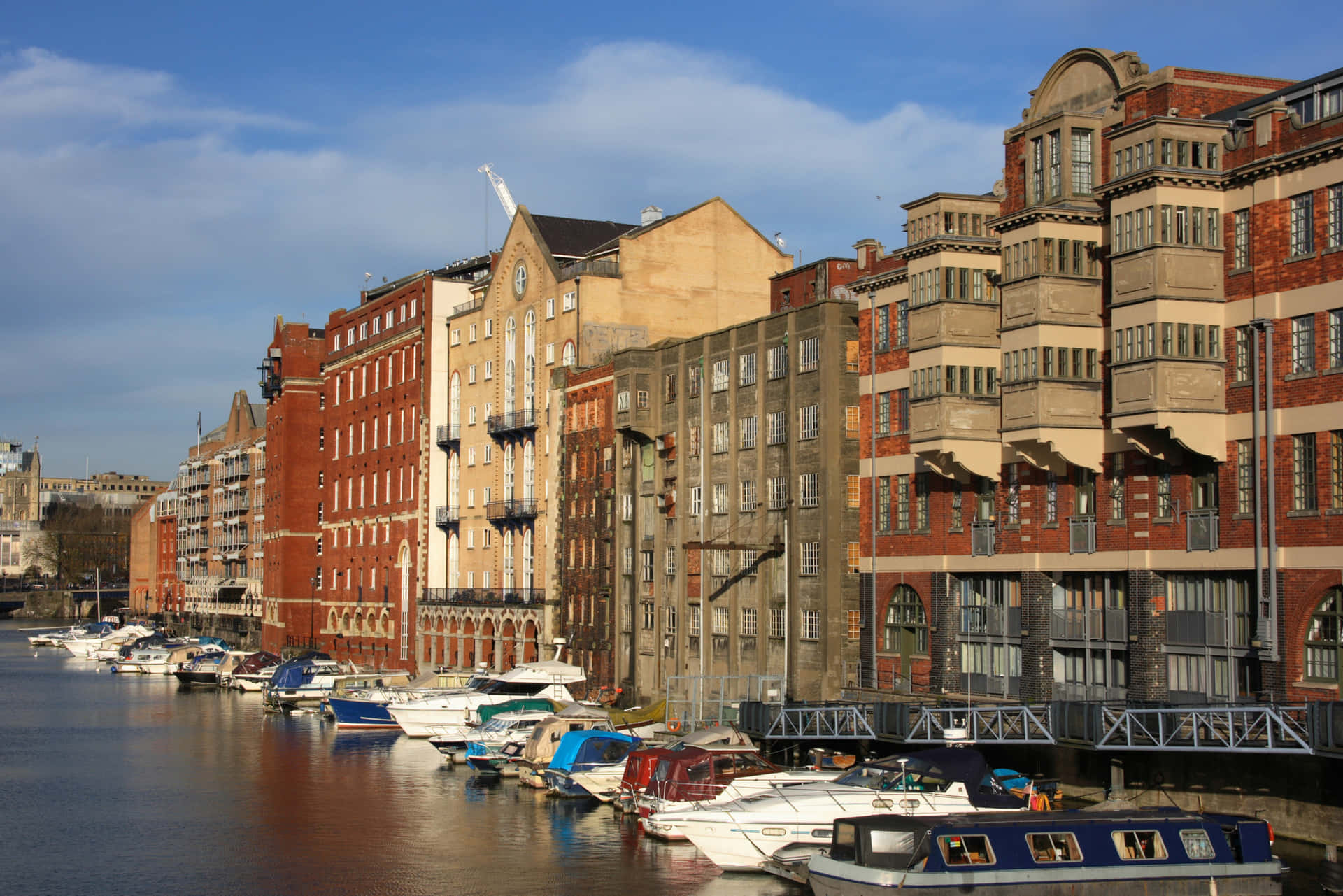 Bristol Harbour Waterfront Buildings Wallpaper