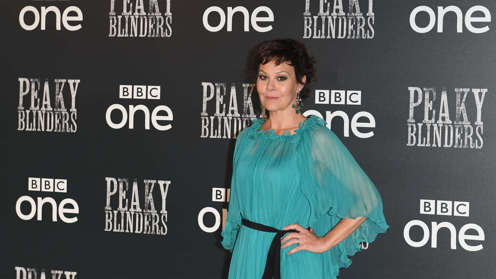 British Actress Helen Mccrory Enthralling In A Portrait Wallpaper