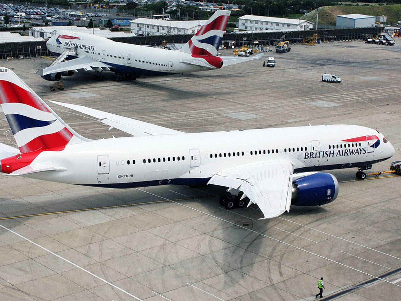 British Airways G ZBJB Boeing 787 8 Dreamliner tosidige tapet Wallpaper