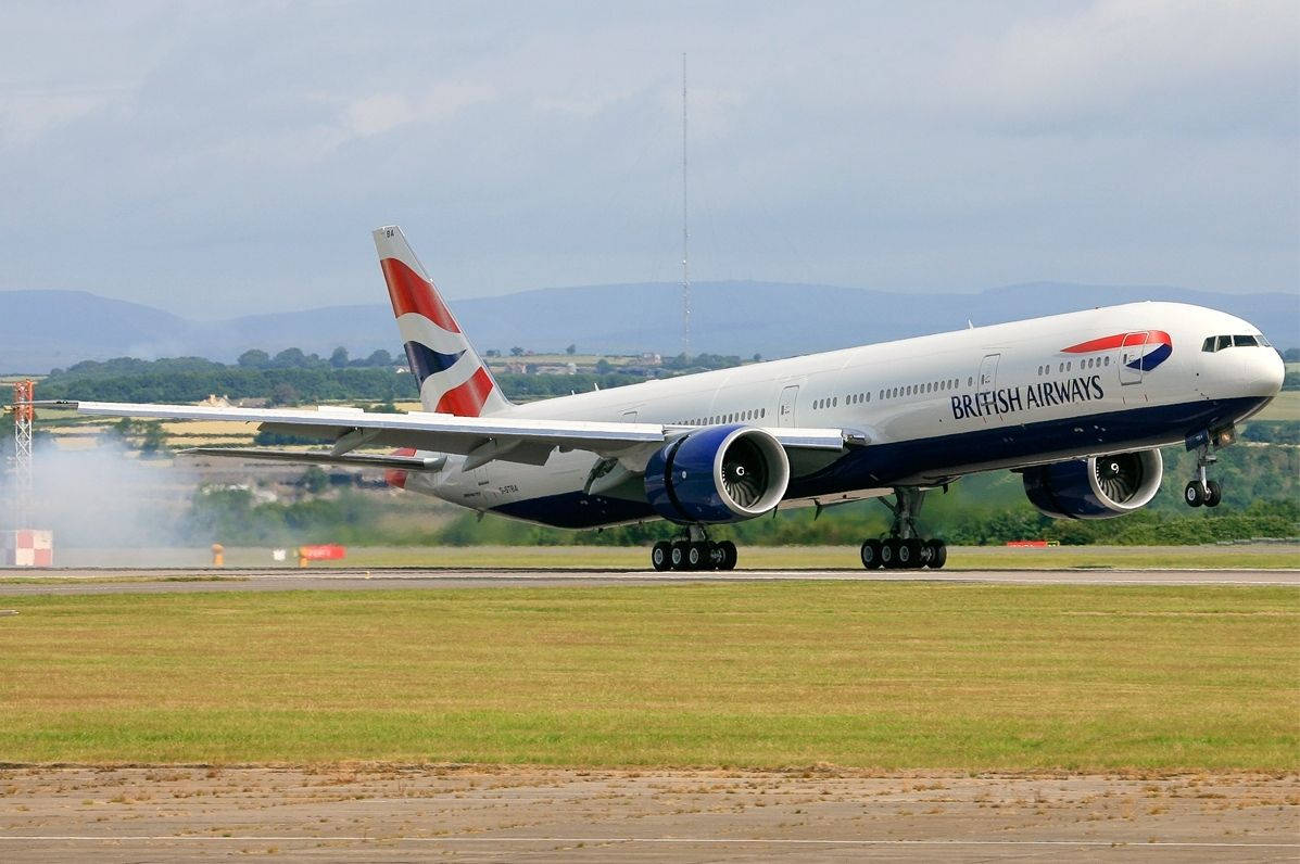 British Airways Plane On Take Off Wallpaper