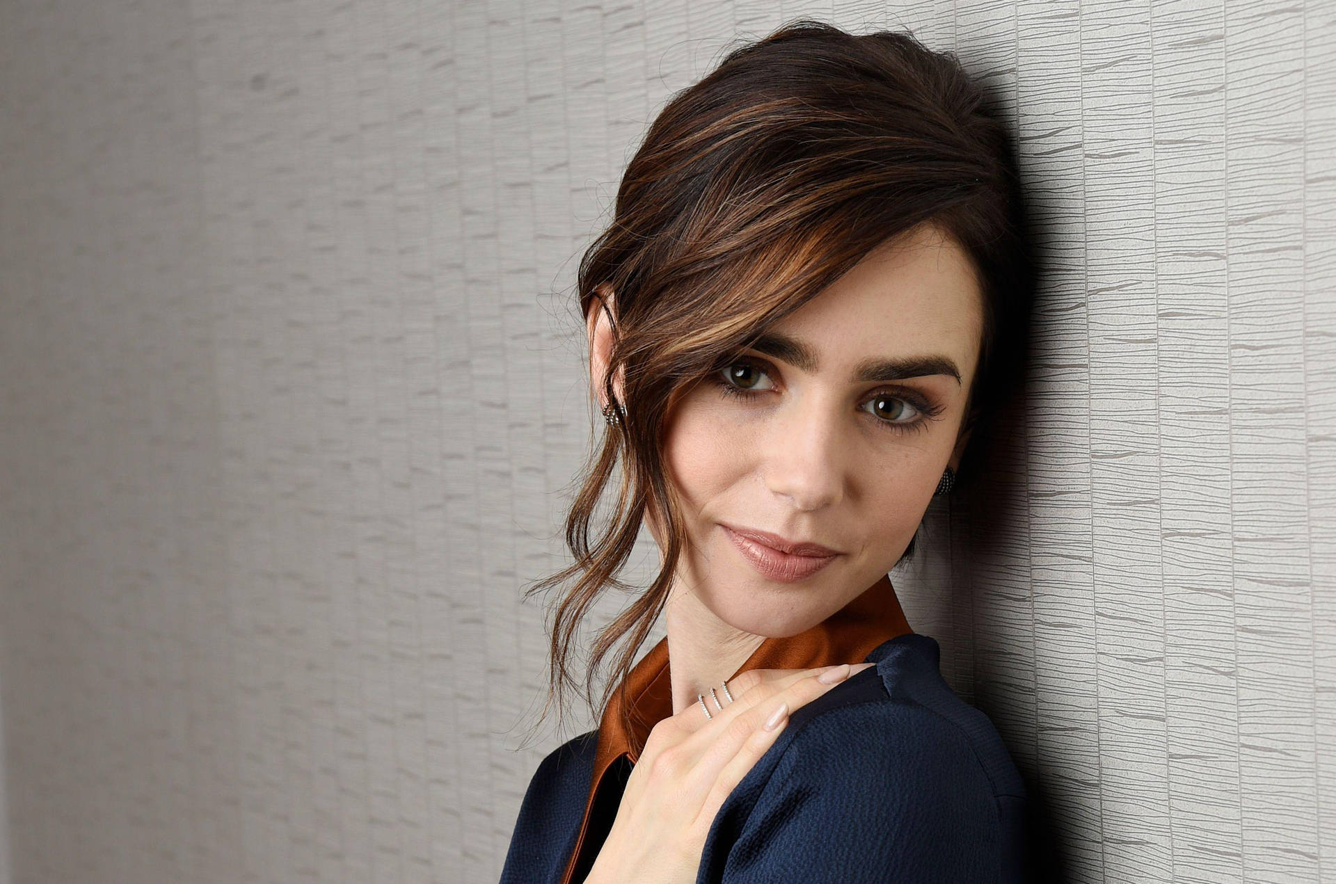 British-american Actress Lily Collins Portrait