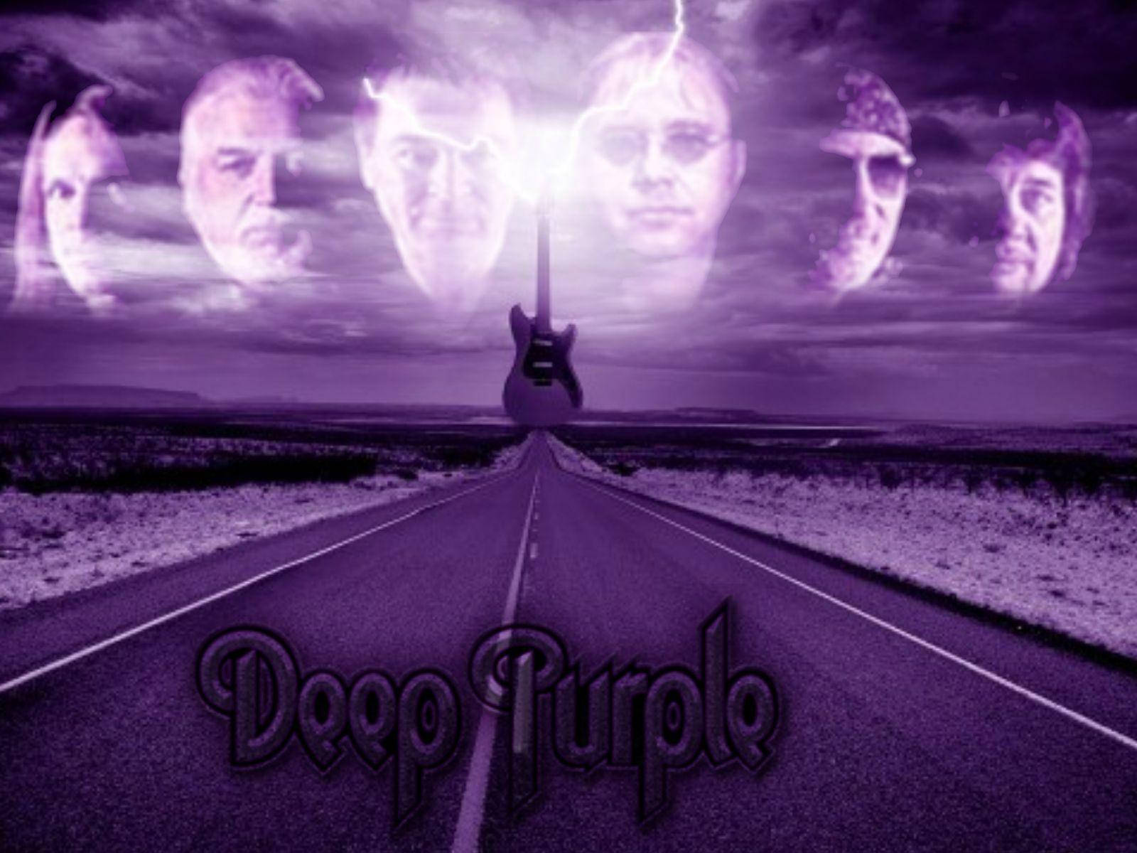 British Band Dyb Purple Illustration Wallpaper
