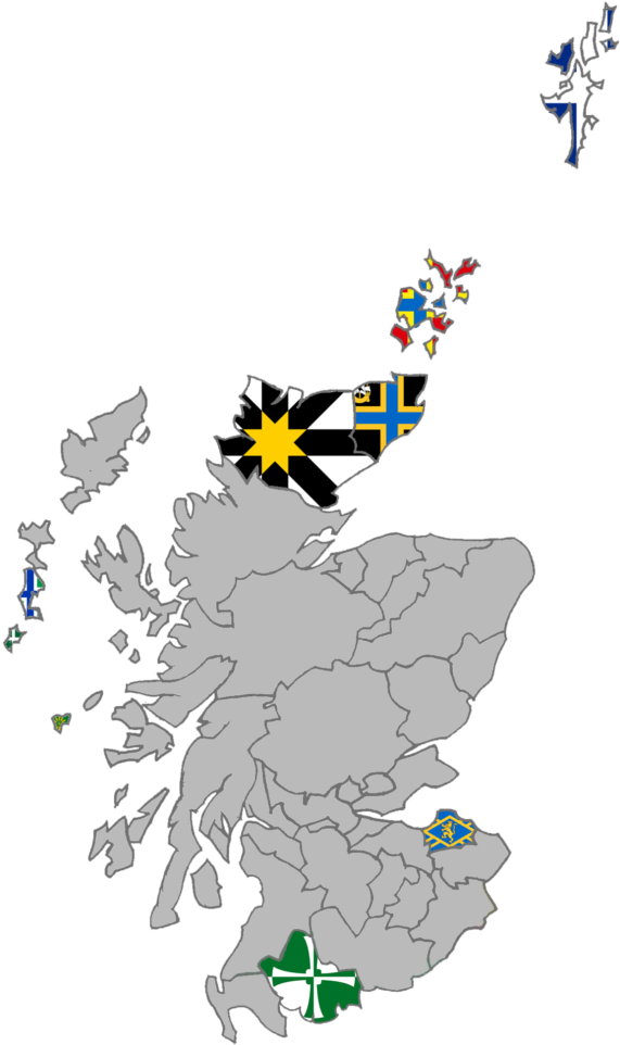 British Isles Flags Map PNG
