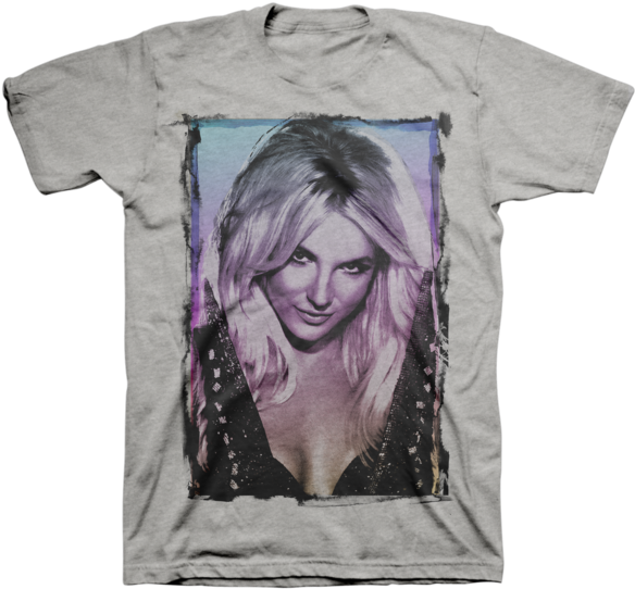 Britney Spears Graphic Tee Shirt PNG