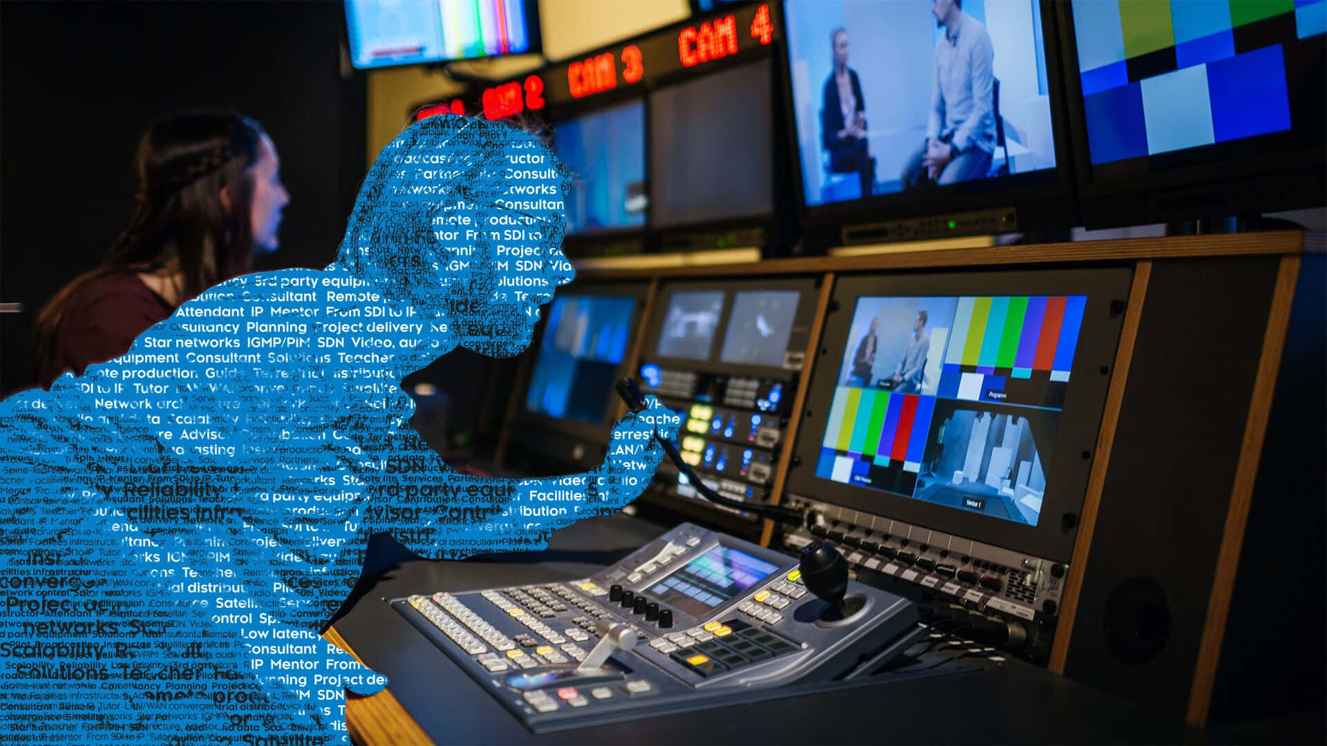 The world of broadcast technology, now and in the future. Wallpaper